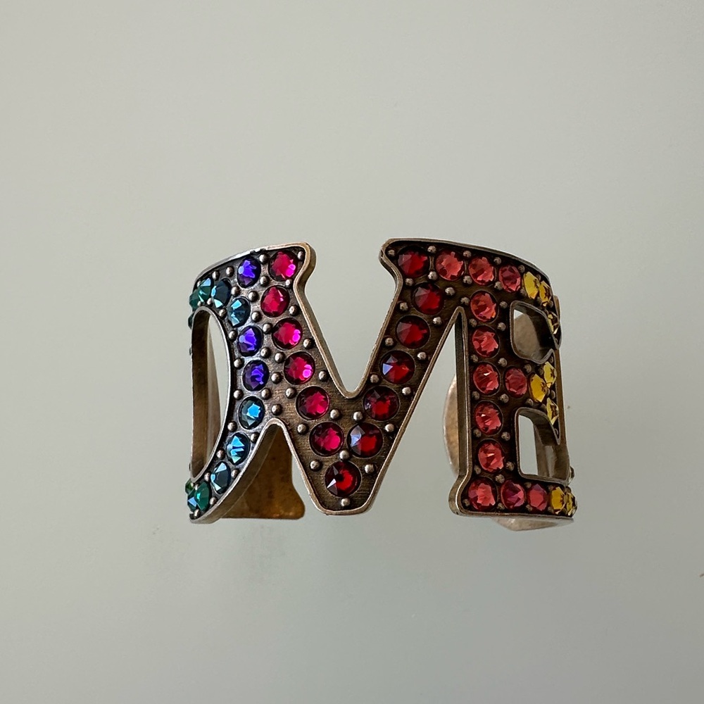 Gucci Colorful Rhinestone Cuff Bracelet - Picture 3 of 8